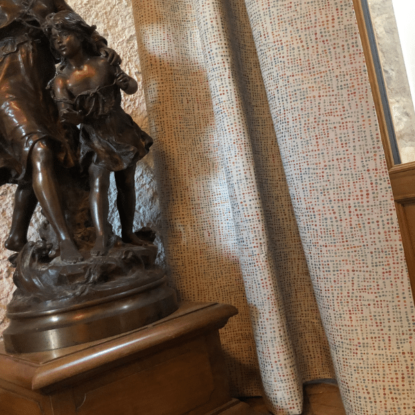 rideaux doubles vente tissu