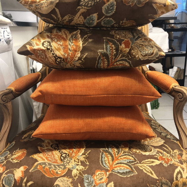 cabriolet coussin floral