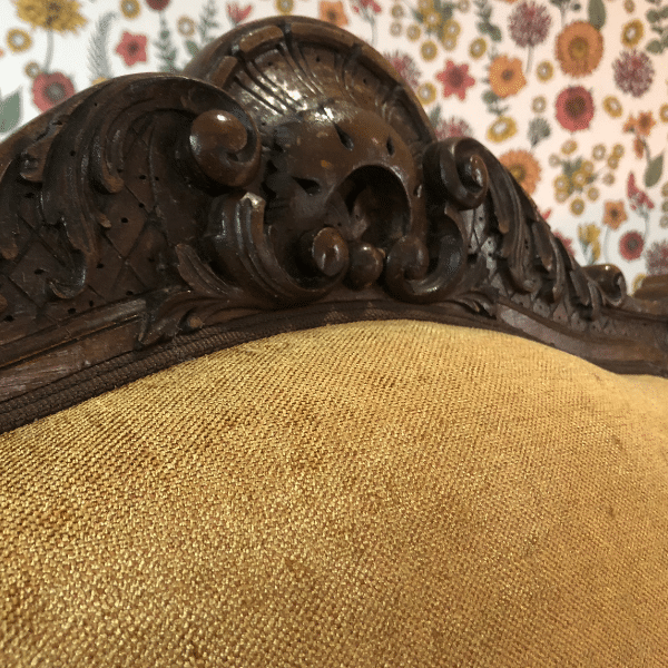 fauteuil louis xv finition passepoil