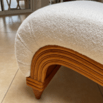 banquette meridienne tissu bouclette