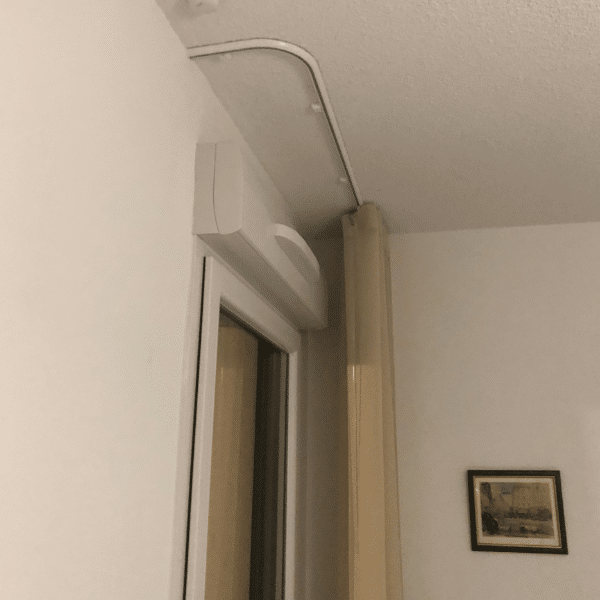 voilage wave rail cintre